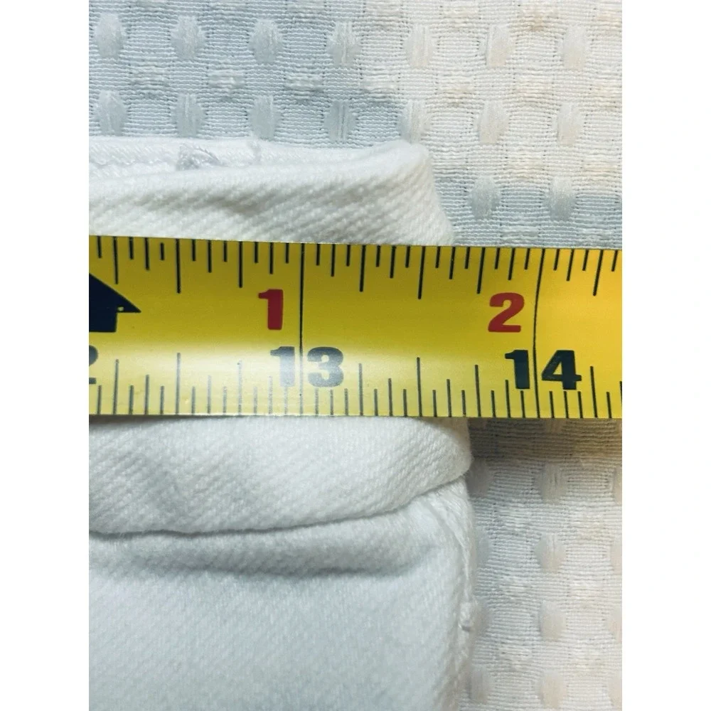 Good American Size 6/28 Raw Hem - Mid Rise - White - Jeans - Ankle (27